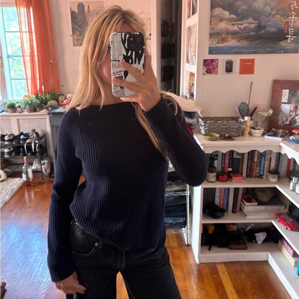 GAP Dark Blue Knit Top